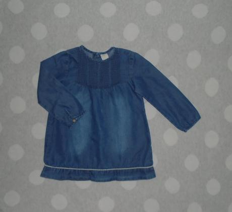 Riflové šaty na 18 až 24 mesiacov, h&m,92
