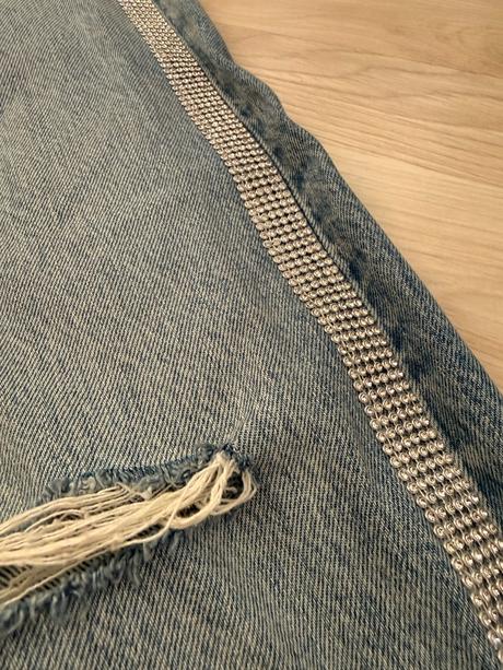 Levis 501 modre jeans rifle s kamienkami, levis,s