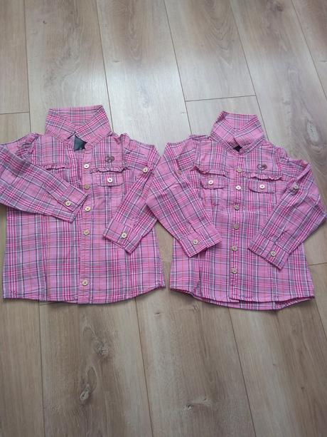 Kárované košieľky pre dvojičky, ecko unltd.,104