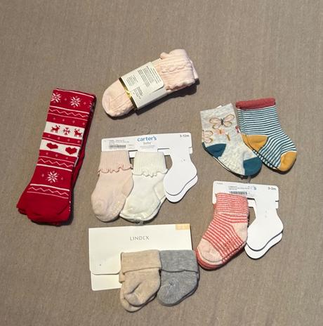 Detské ponožky a pančuchy(0-12m, nové), carter's,50 / 56 / 62 / 68 / 74