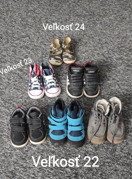 Capáčiky, prvé topánky, 18