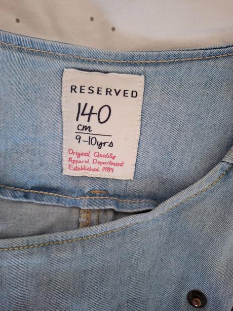 Štýlová rifľovka, veľ. 140, reserved,140