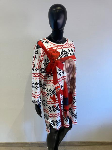 Dámska tunika so zimným vzorom (uni), l / m / xl