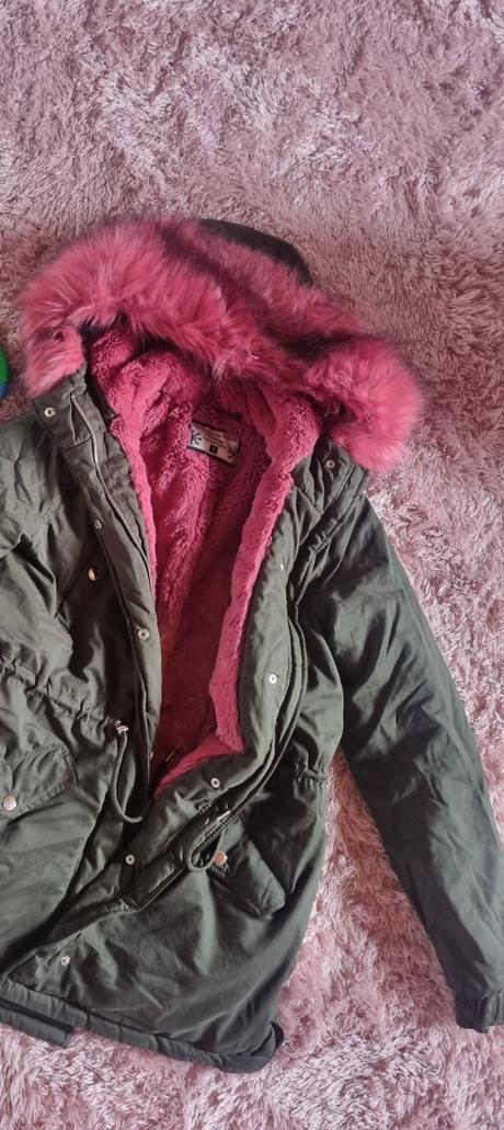 Parka podšitá plyšom, s