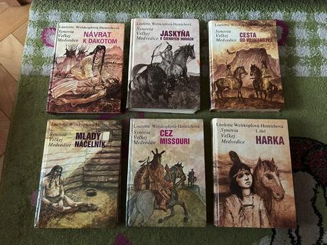 6 ks knižiek zo série synovia veľkej medvedice,