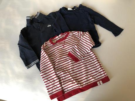 3 tricka c dlhym rukavom next, zara, 2-3 r., 98