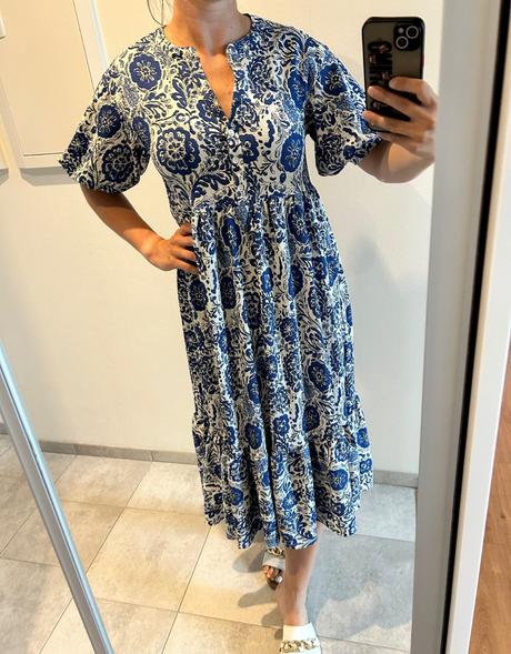 Vzorované midi šaty zara, zara,s