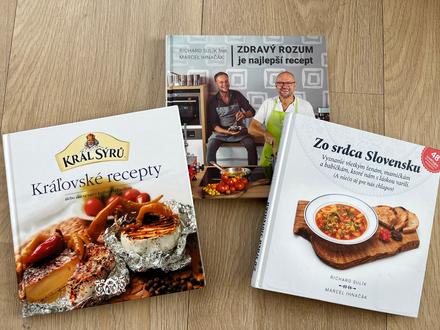 3 knižky recepty,