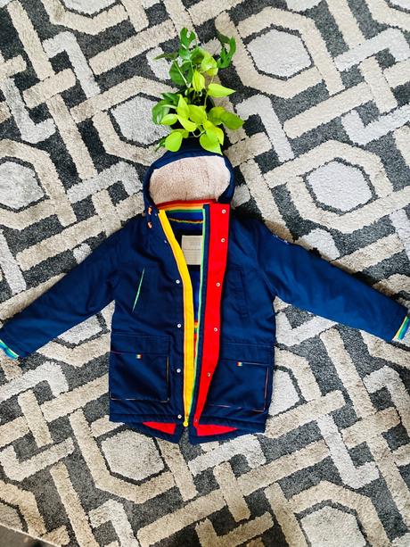 Nádherná zimná bunda zn.little bird vel.134/140, 134