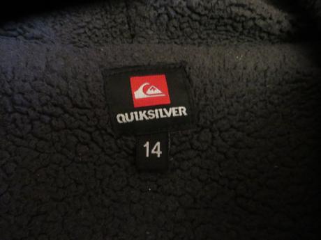 Hrubá teplá mikina - veľ. 146/152 - zn. quiksilver, quiksilver,152