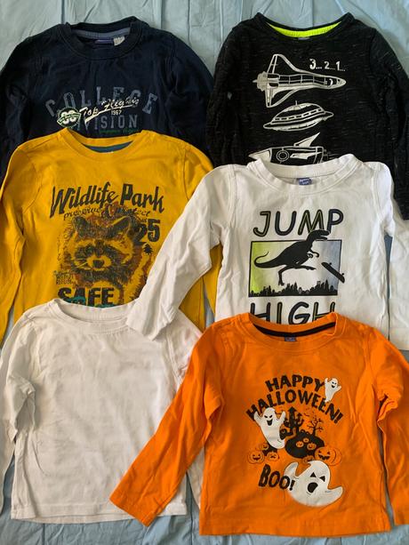 Tričko dlhý rukáv 6 ks, 98