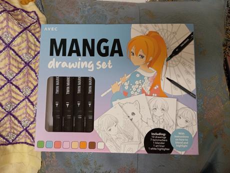 Manga set fixky s omaľovánkami, 