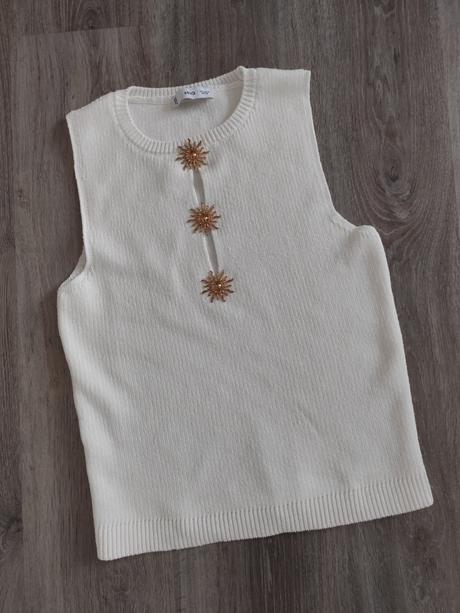 Upletovy top, mango,m