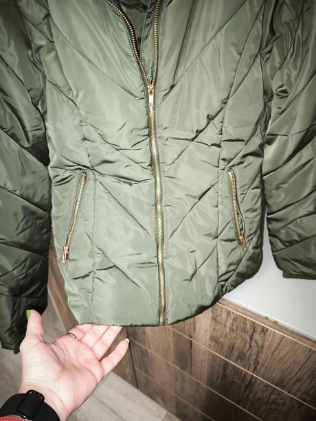 Tmavá khaki bunda lindex, lindex,158