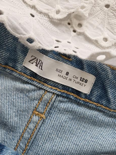 Riflove kratasy + tričko, zara,128