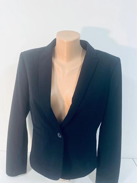 Elegantné čierne sako h&m  výborný stav, h&m,42