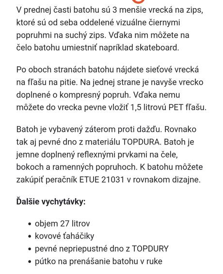 Dvojkomorový dievčenský školský batoh, 