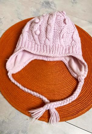 Teplá čiapka podšitá flisom 74/80, h&m,80