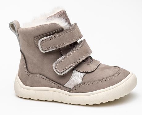 Dievčenská zimná obuv barefoot kesy taupe, protetika,26 / 28 / 29