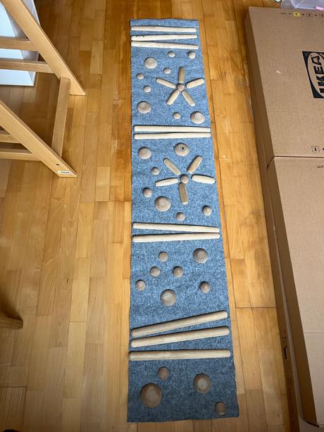 Senzomotoricky kobercek/chodnicek barewood, 