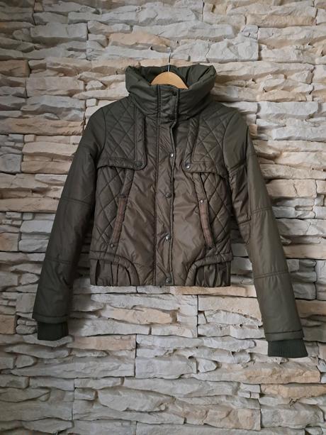 Prechodná khaki bunda, kenvelo,xs