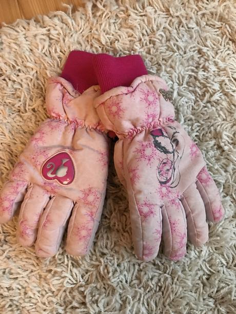 Rukavice  lyžiarske, barbie,134