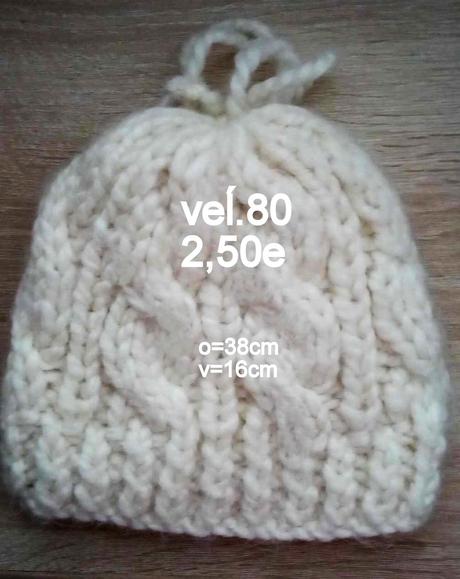 Dievčenská čiapka pletená veĺ.80, 80