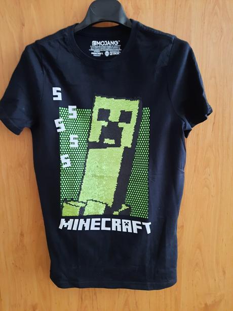 Chlapčenské tričko, krátky rukáv, minecraft, s
