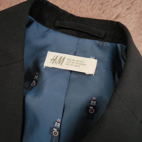 128 cierne sako, h&m,128