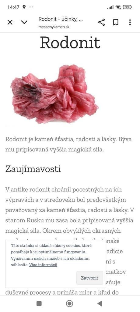 Prsteň s rodonitom,
