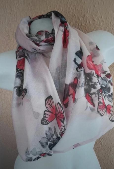 Šatka, ružovo- fialová, 