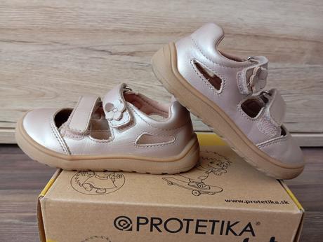 Barefoot sandálky protetika nery pearl pink 23, protetika,23