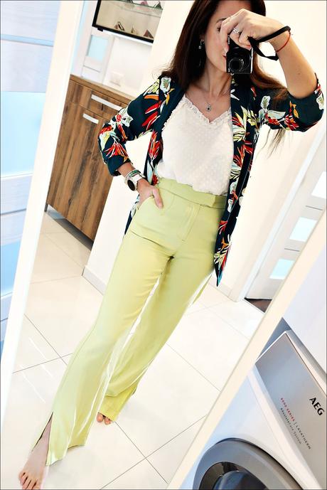 Letné široké nohavice, bershka,xs