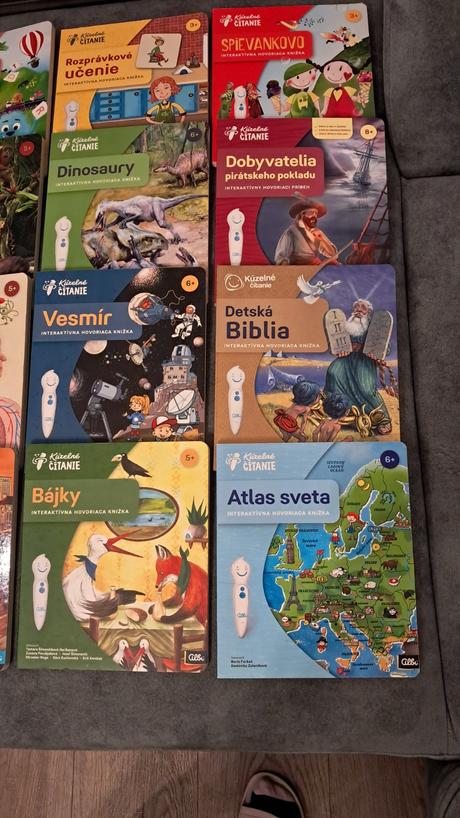 Albi knihy, kúzelné čítanie, albi pero, ceruzka,