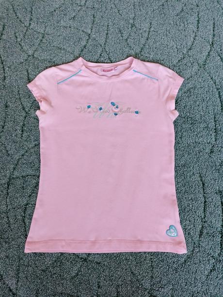 Kvalitné tričko s potlačou a výšivkou veľ. 152, 152