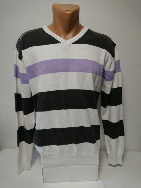 Pánsky farebný pulóver, john devin, m