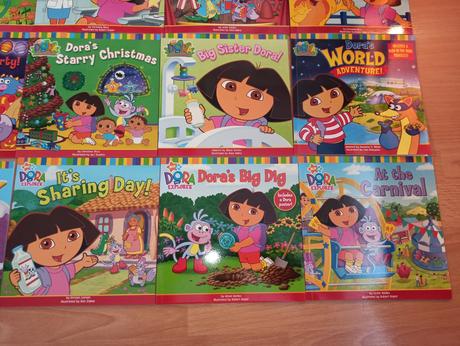 Dora the explorer 20 x zositkova kniha,