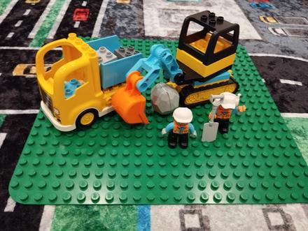 Lego duplo nákladné auto a bager,