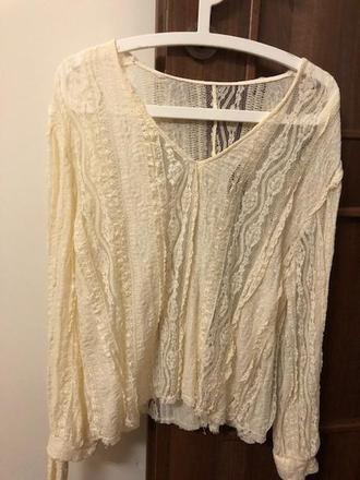 Čipkovaná blúzka zara, zara,m