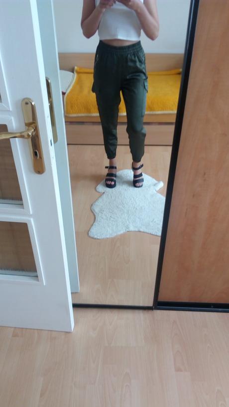 Zara nohavice lesklé, zara,s