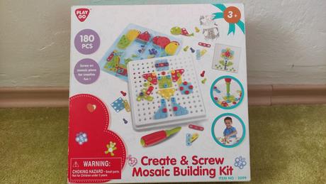 Kreatívna hračka- create & screw mosaic building, 