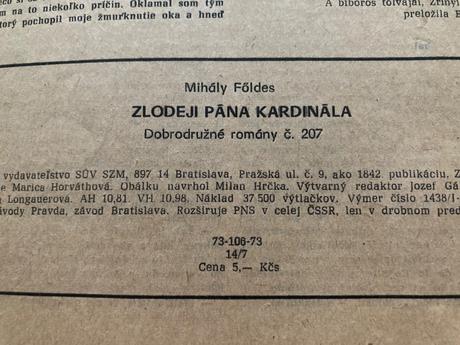 Dobrodružné romány 70te roky, 