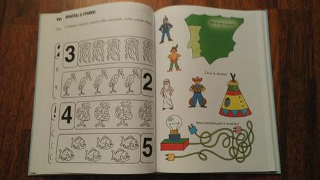 Kniha predškolák s fragmentíkom do školy, hádanky,