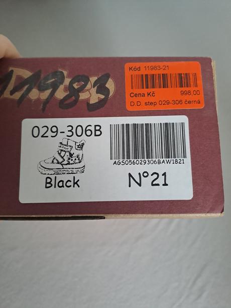 Dievčenské zimné topánky, d.d.step,21