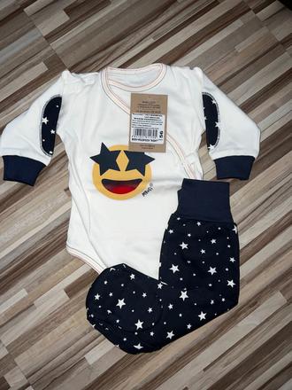 Bavlneny komplet body + polodupky, 56