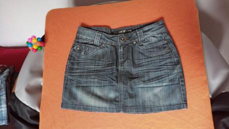 Riflová sukňa v.m/l, m