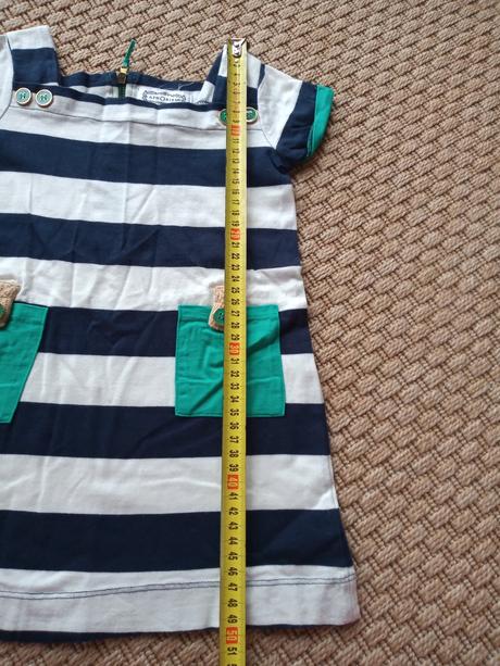 Jedinečné prúžkované šaty s vreckami, 86