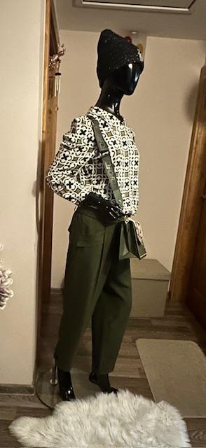 Khaki voľné nohavice zn. liu jo originál, liu jo,l