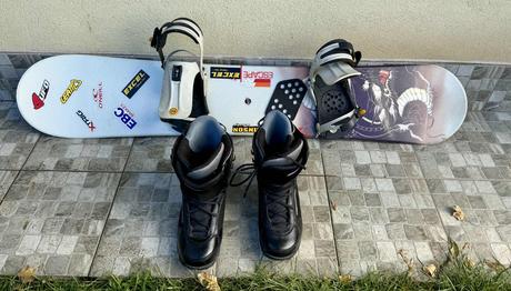 Escape snowboard s viazanim a topanky ride snowboa, 150-159 cm