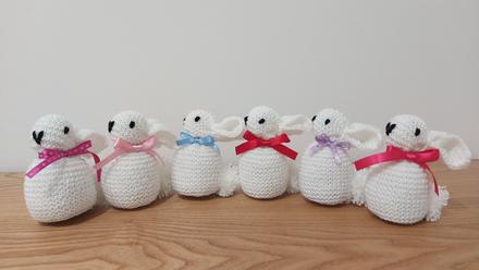 Veľkonočný štrikovaný zajačik, 